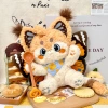 The original fantasy creature of Cat Ball's Fantasy Island - Timo, a cute plush fantasy butterfly cat, approximately 26cm sitting anima-shaped cotton plush doll ML20-04 details Picture